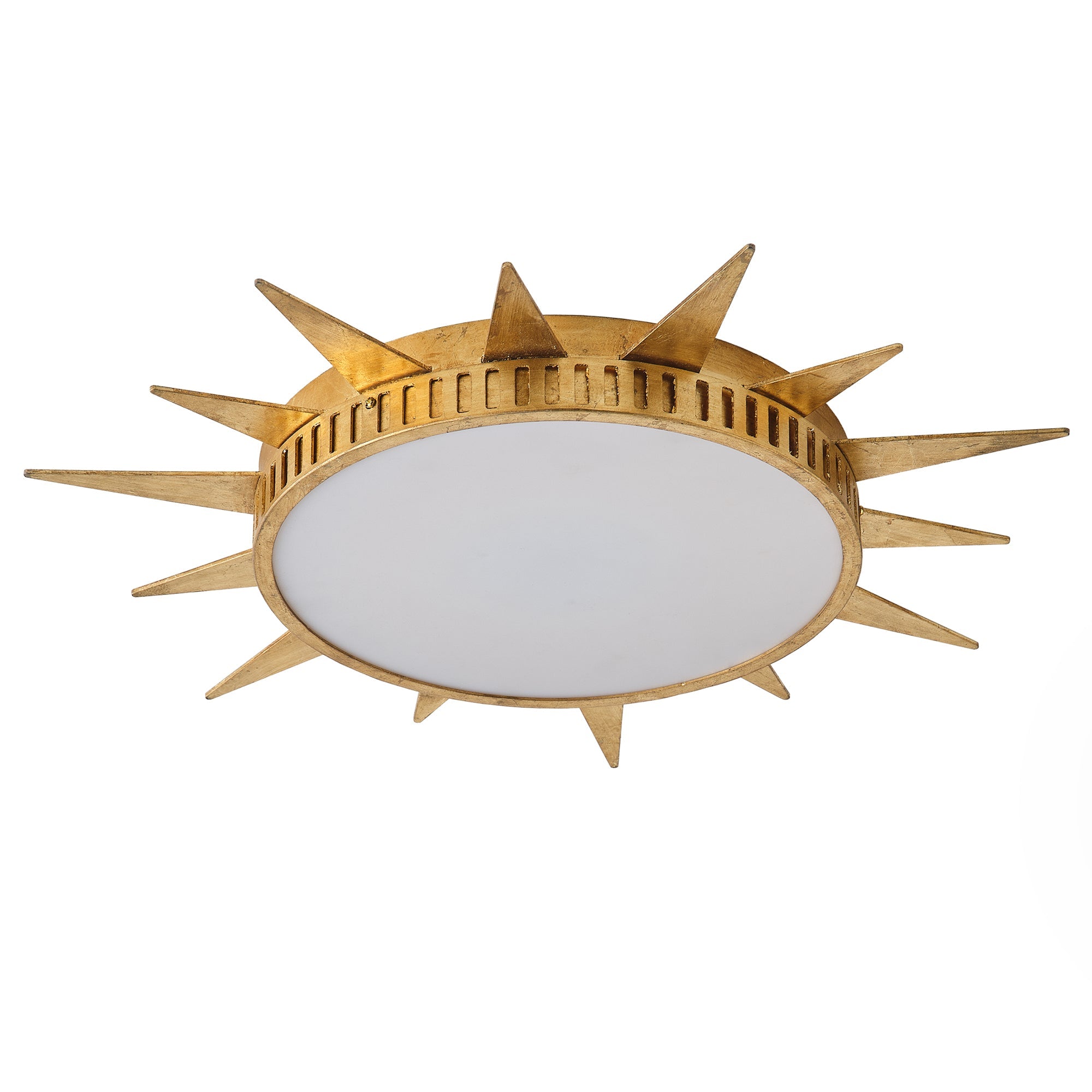 Dana Golden Sunburst 25 Inch LED Flush Mount Ceiling Light