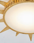 Dana Golden Sunburst 25 Inch LED Flush Mount Ceiling Light