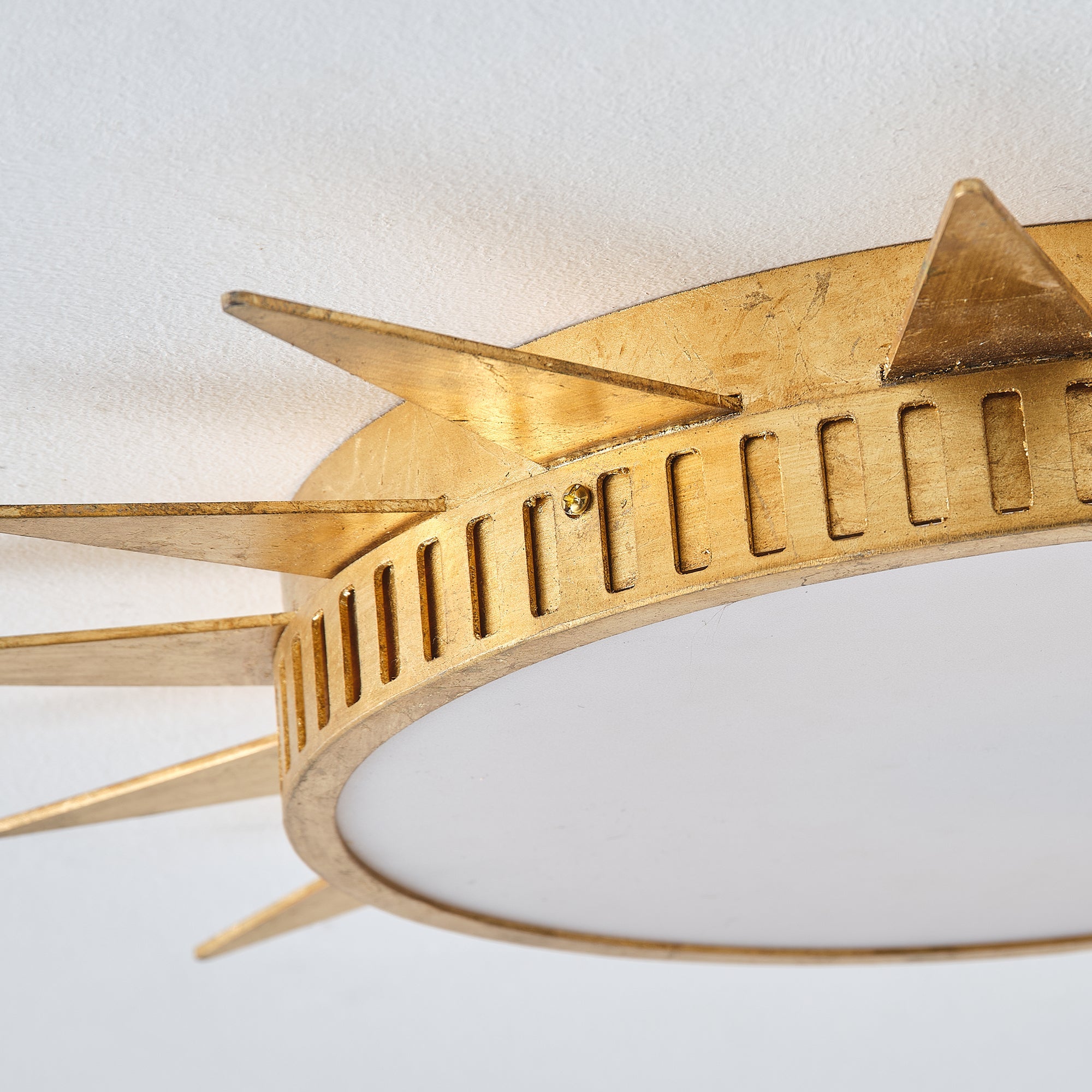 Dana Golden Sunburst 25 Inch LED Flush Mount Ceiling Light