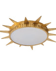 Dana Golden Sunburst 25 Inch LED Flush Mount Ceiling Light