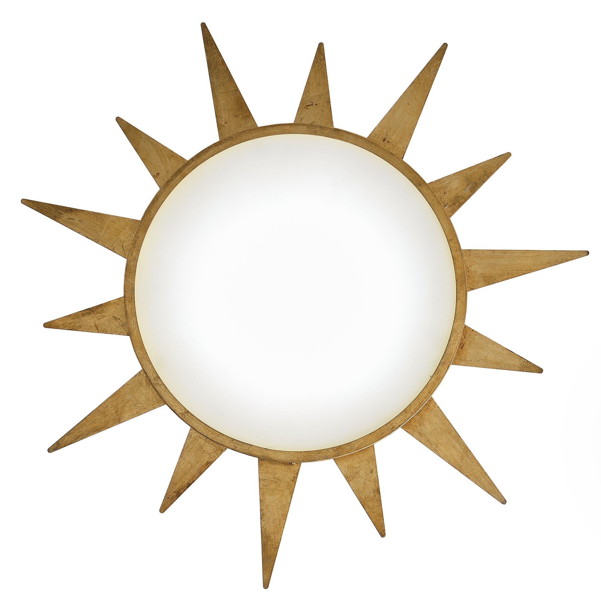 Dana Golden Sunburst 25 Inch LED Flush Mount Ceiling Light