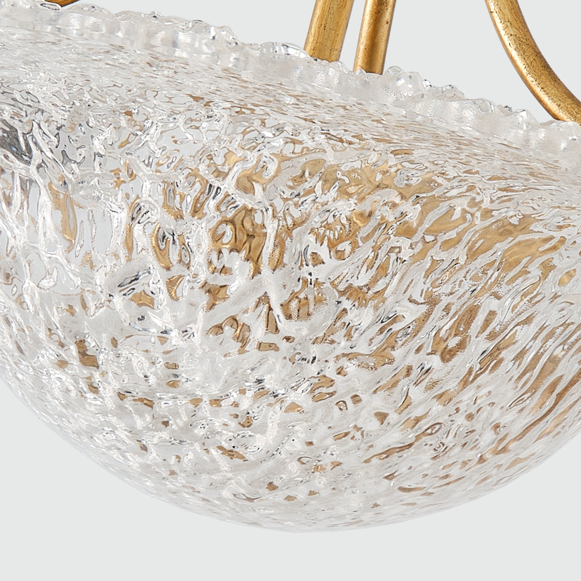 3 Light Page Golden Semi Flush 16 Inch Flush Mount Ceiling Light