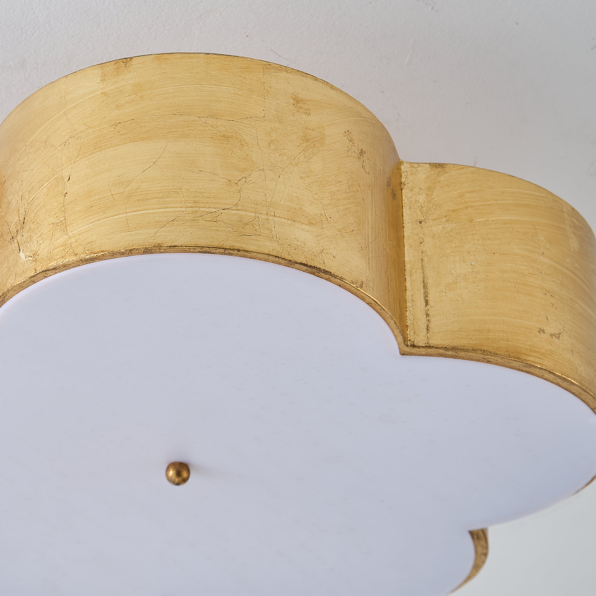 Joyce 5 Light Golden Semi Flush 20 Inch Flush Mount Ceiling Light
