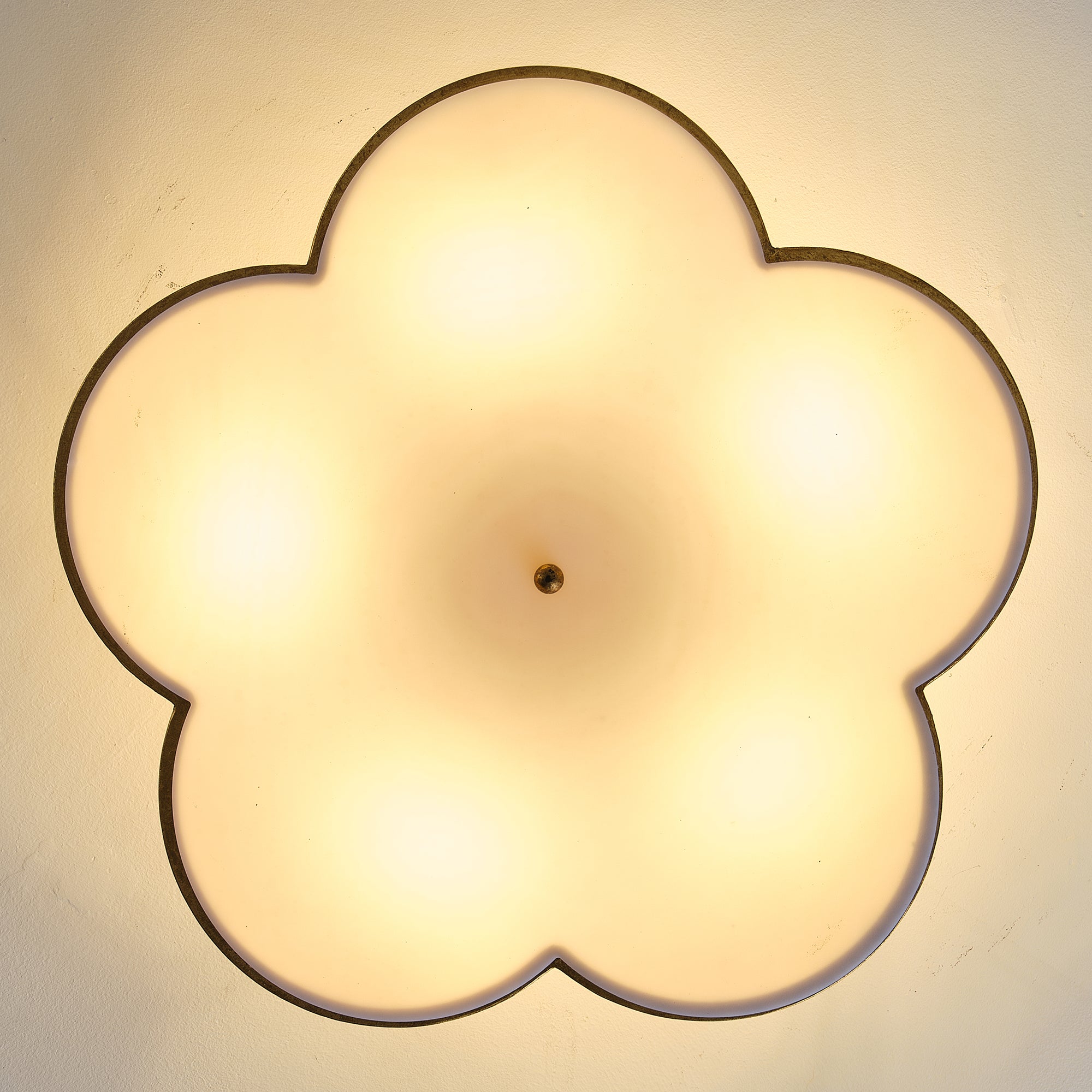 Joyce 5 Light Golden Semi Flush 20 Inch Flush Mount Ceiling Light