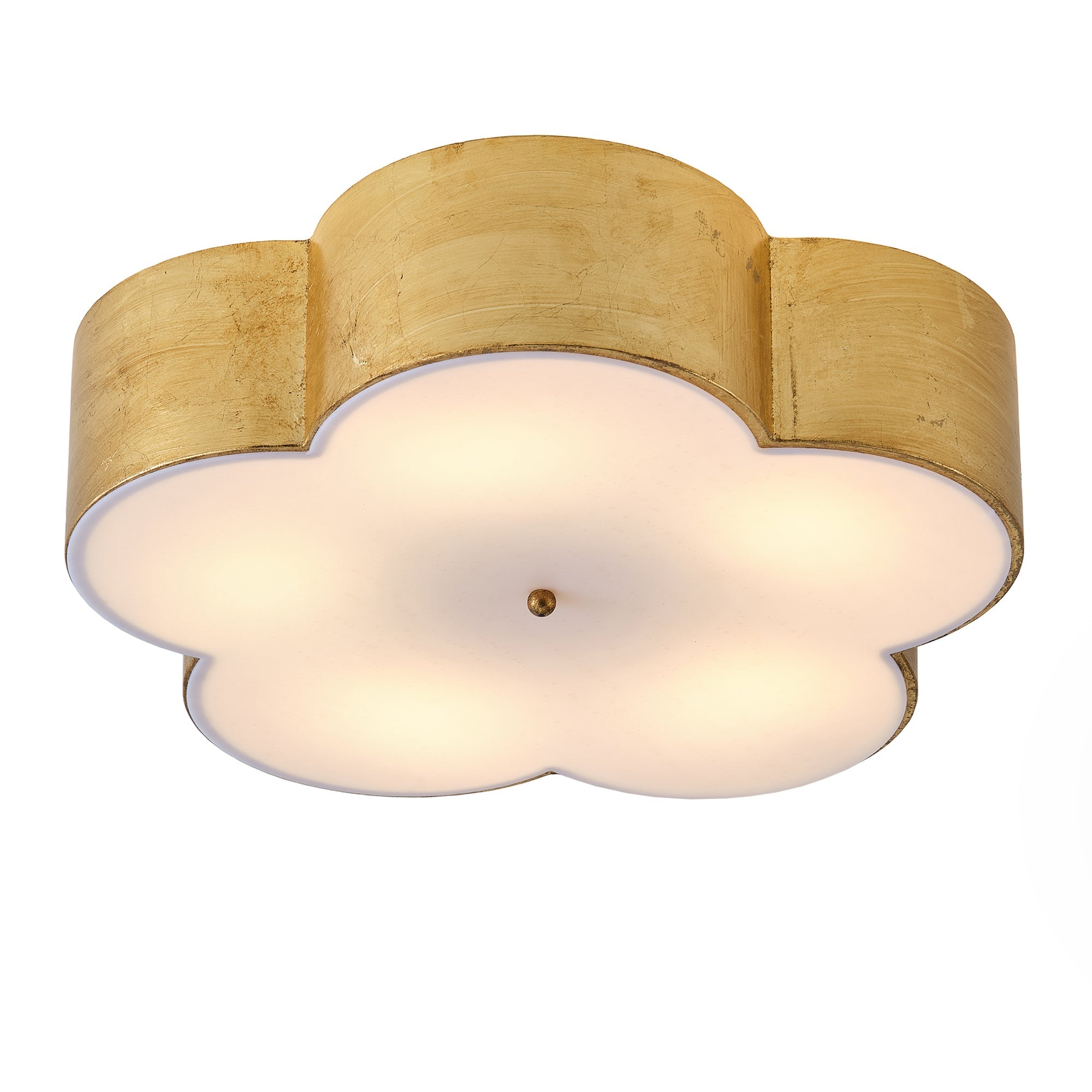 Joyce 5 Light Golden Semi Flush 20 Inch Flush Mount Ceiling Light