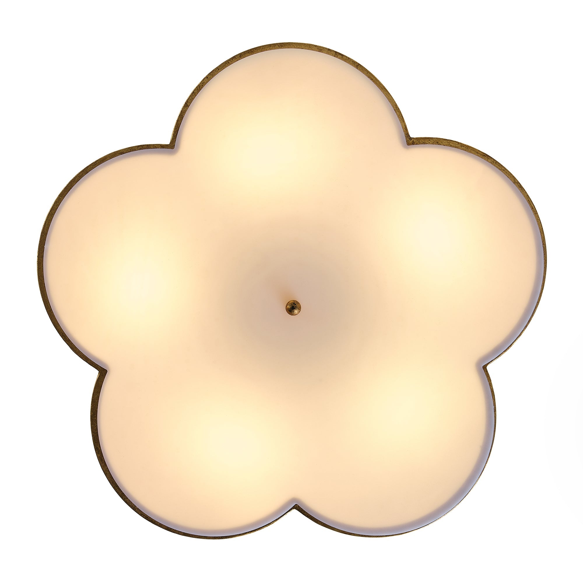 Joyce 5 Light Golden Semi Flush 20 Inch Flush Mount Ceiling Light