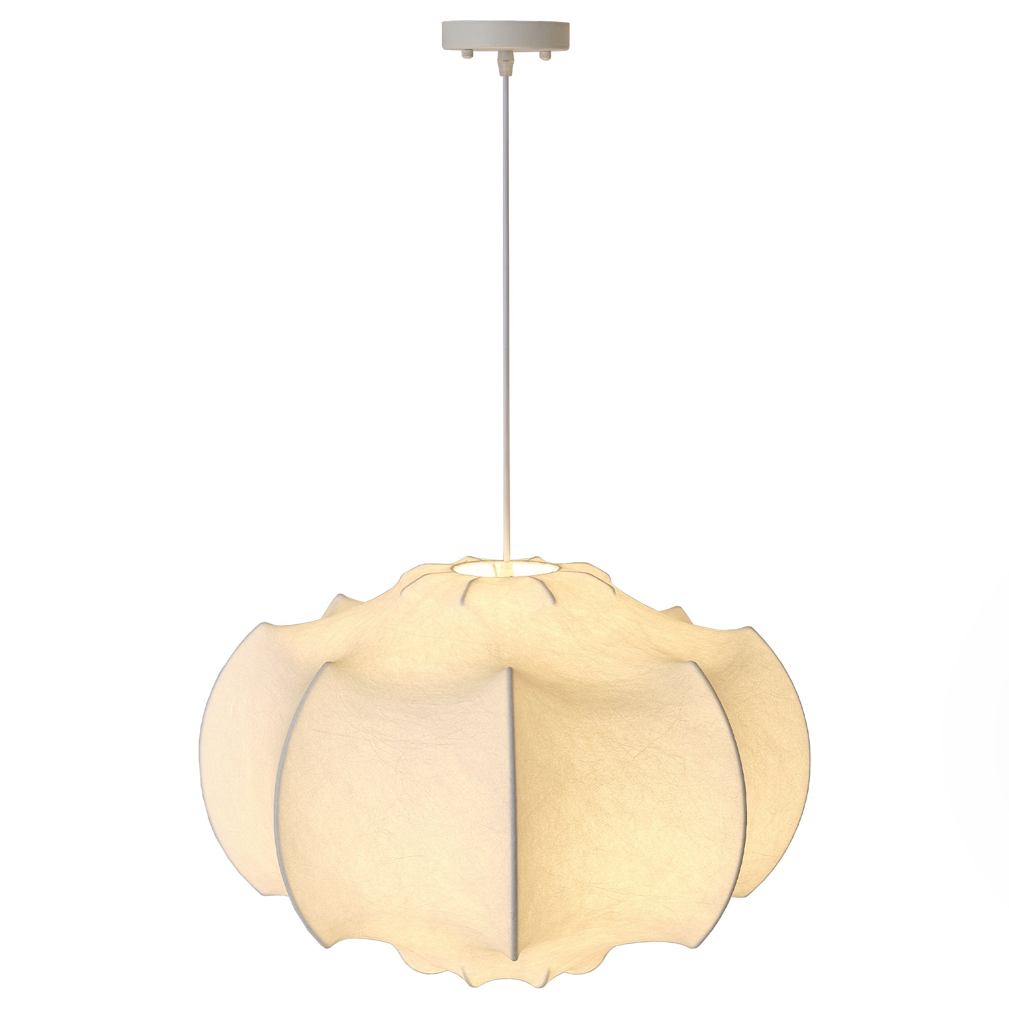 Bevis 3 Light White Wabi Sabi 24 Inch Pendant Light