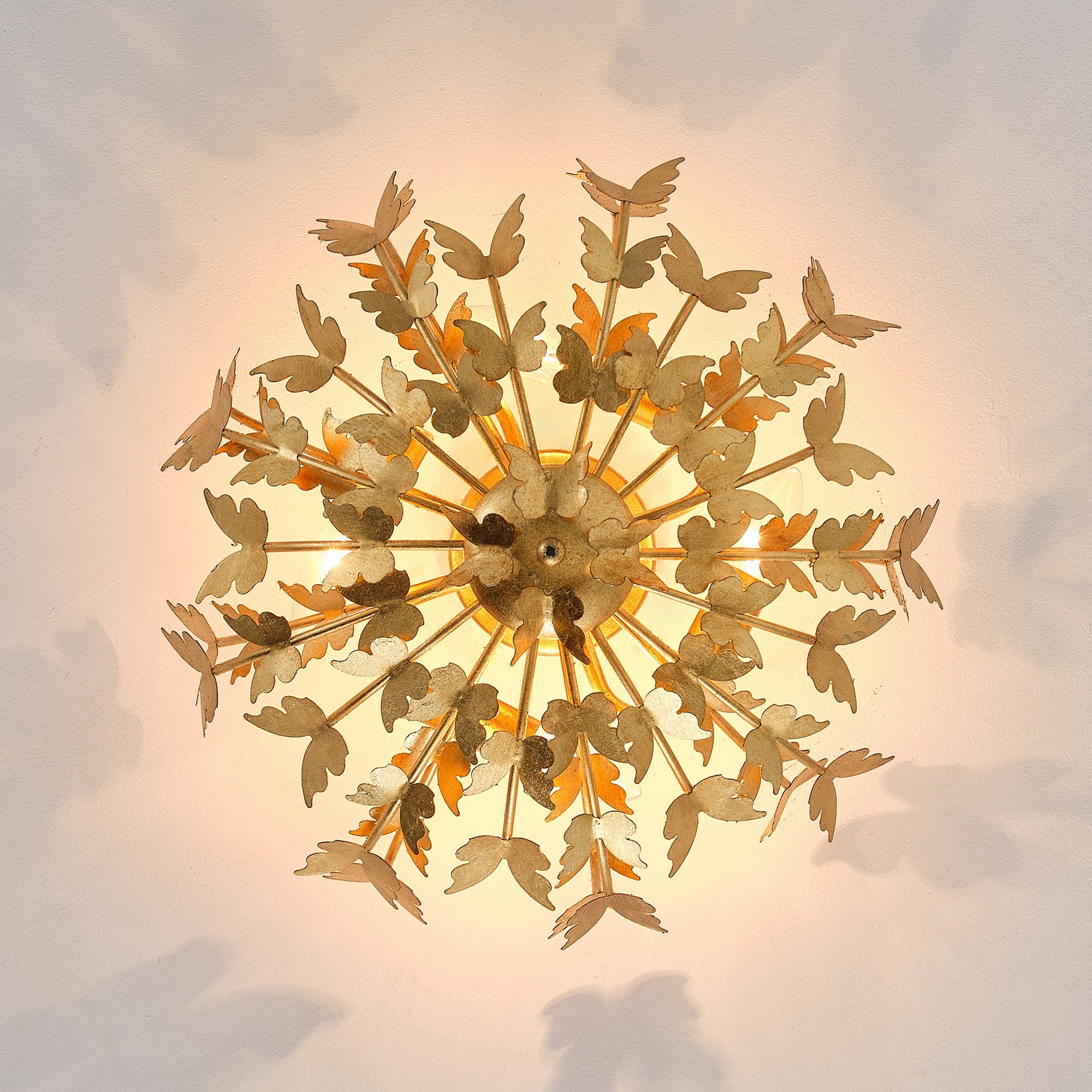 18 Inch 4 Light Betsy Semi Flush Mount Ceiling Light for Bedroom or Hallway