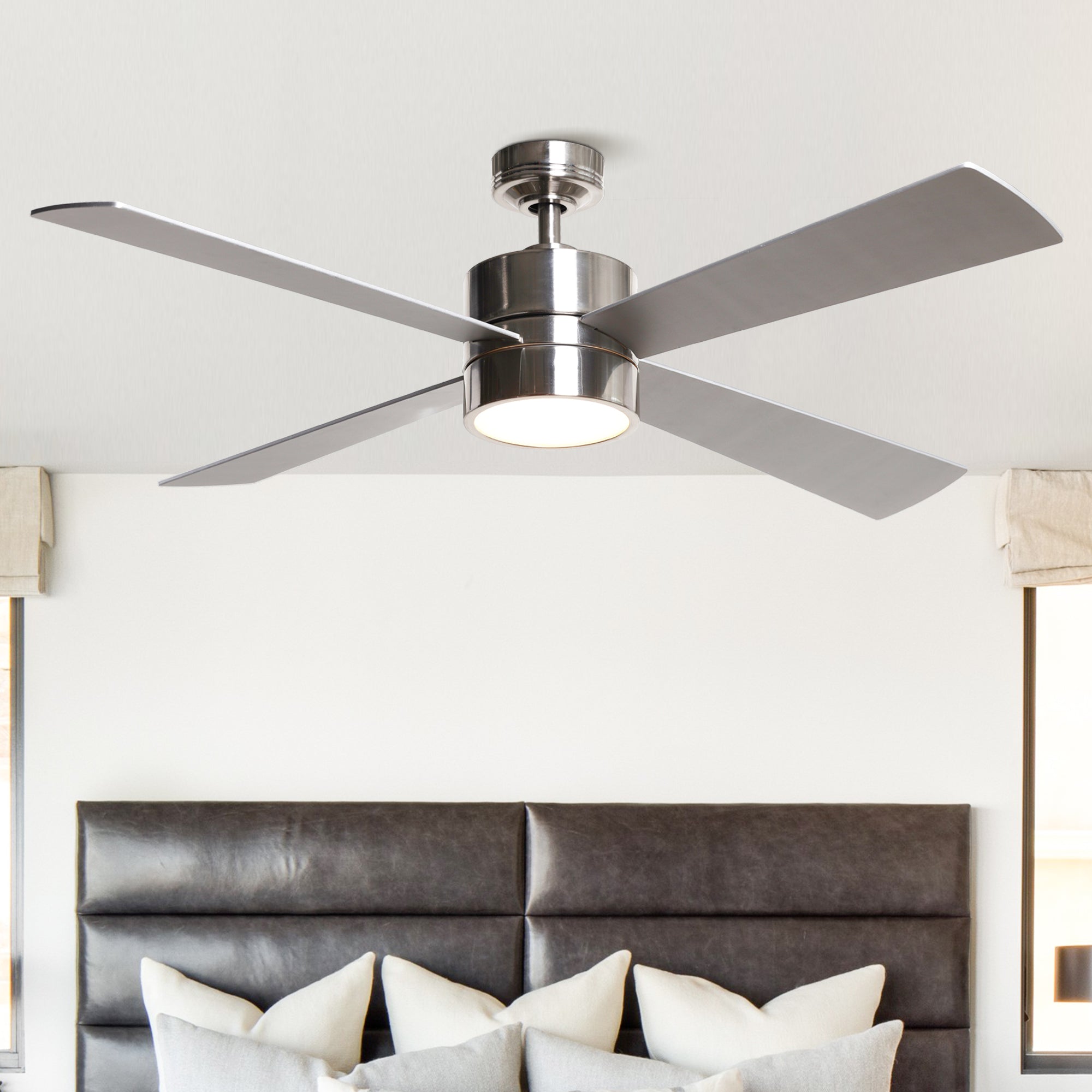 52" Bucholz Industrial Dimmable Ceiling Fan