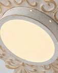 Sunburst White Modern 22 Inch LED Flush Mount Light