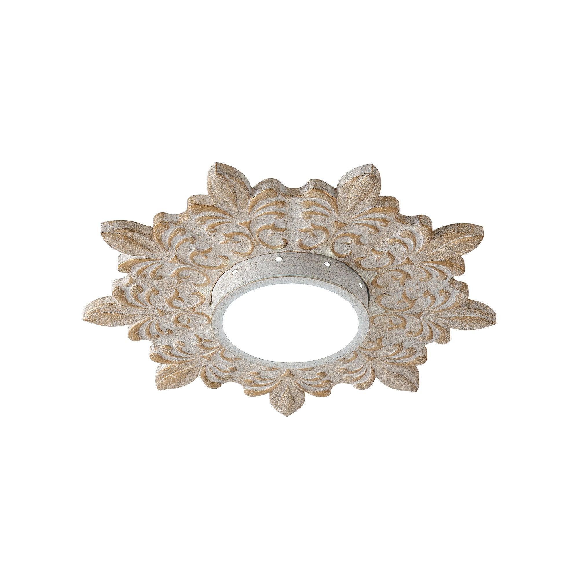 Sunburst White Modern 22 Inch LED Flush Mount Light