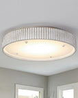 White Modern 18 Inch LED Flush Mount Light