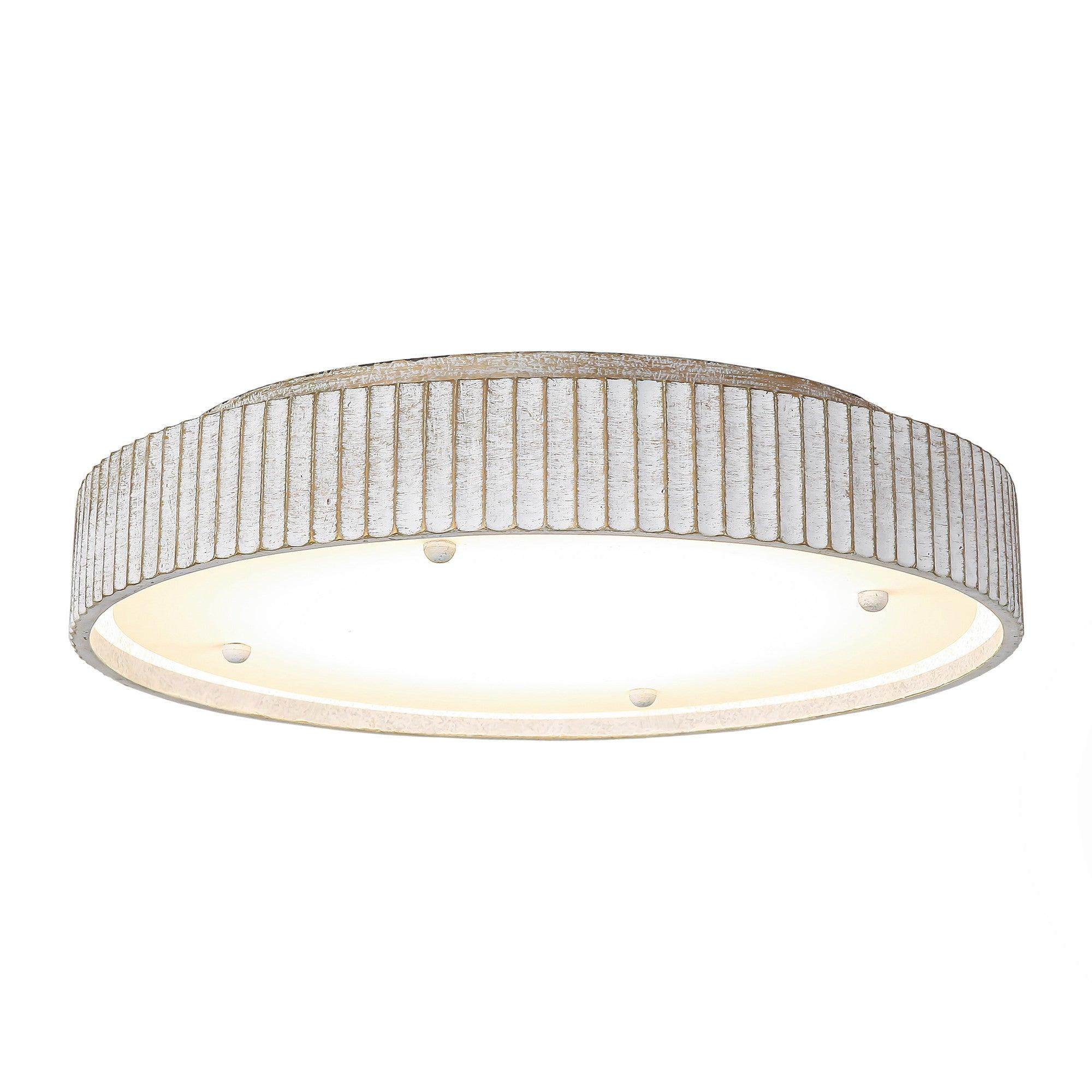 White Modern 18 Inch LED Flush Mount Light