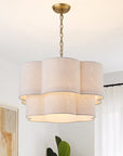 Elowen 6-Light Layered Fabric Pendant Light