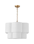 Elowen 6-Light Layered Fabric Pendant Light