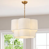 Maren 6-Light Layered Fabric Pendant Light
