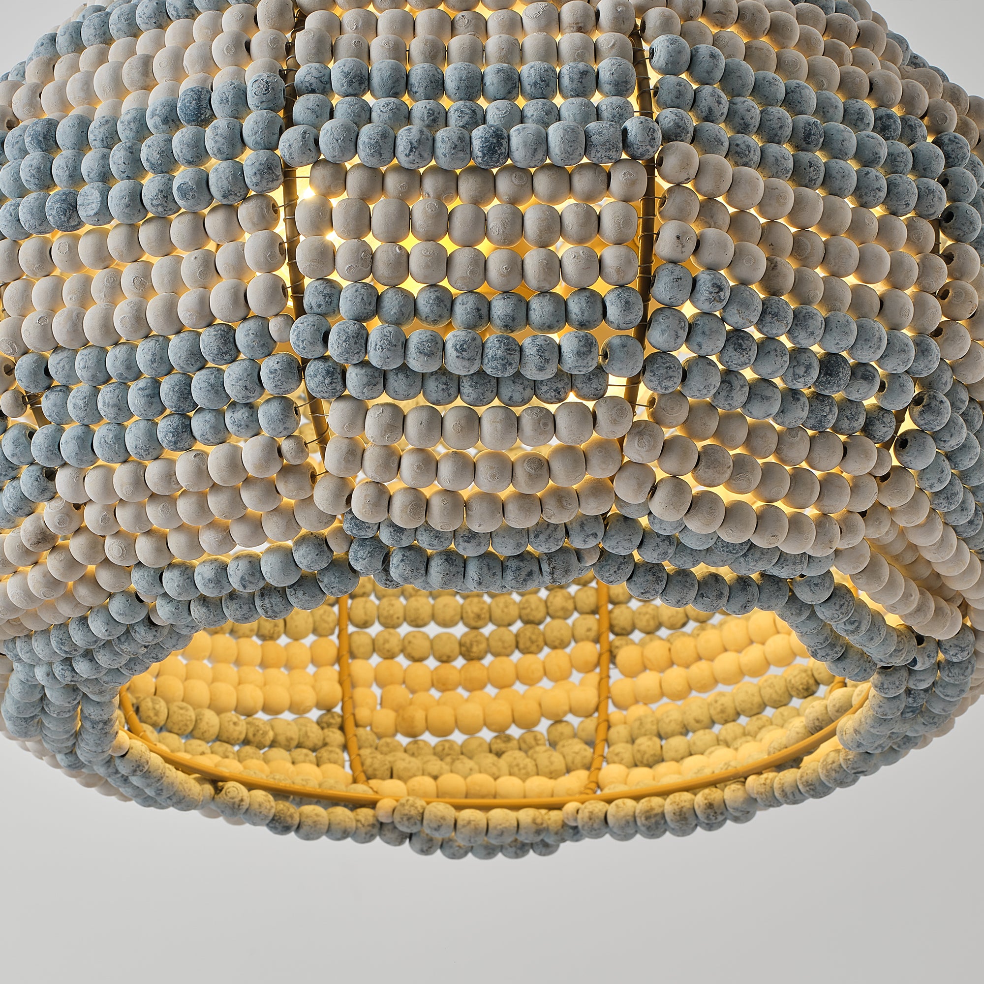 15" Beaded Dome Pendant Light