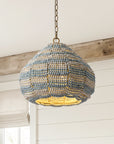 15" Beaded Dome Pendant Light