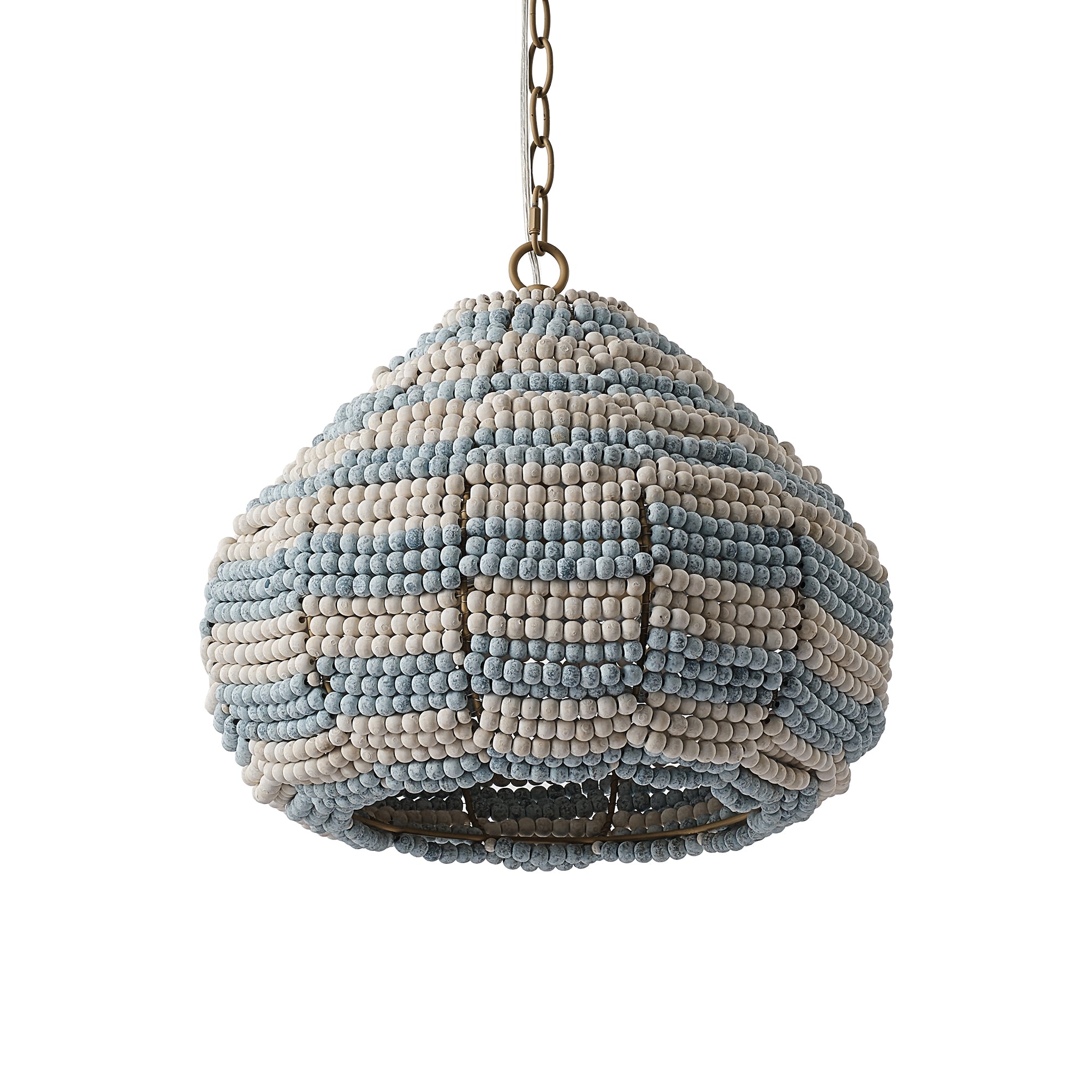 15" Beaded Dome Pendant Light