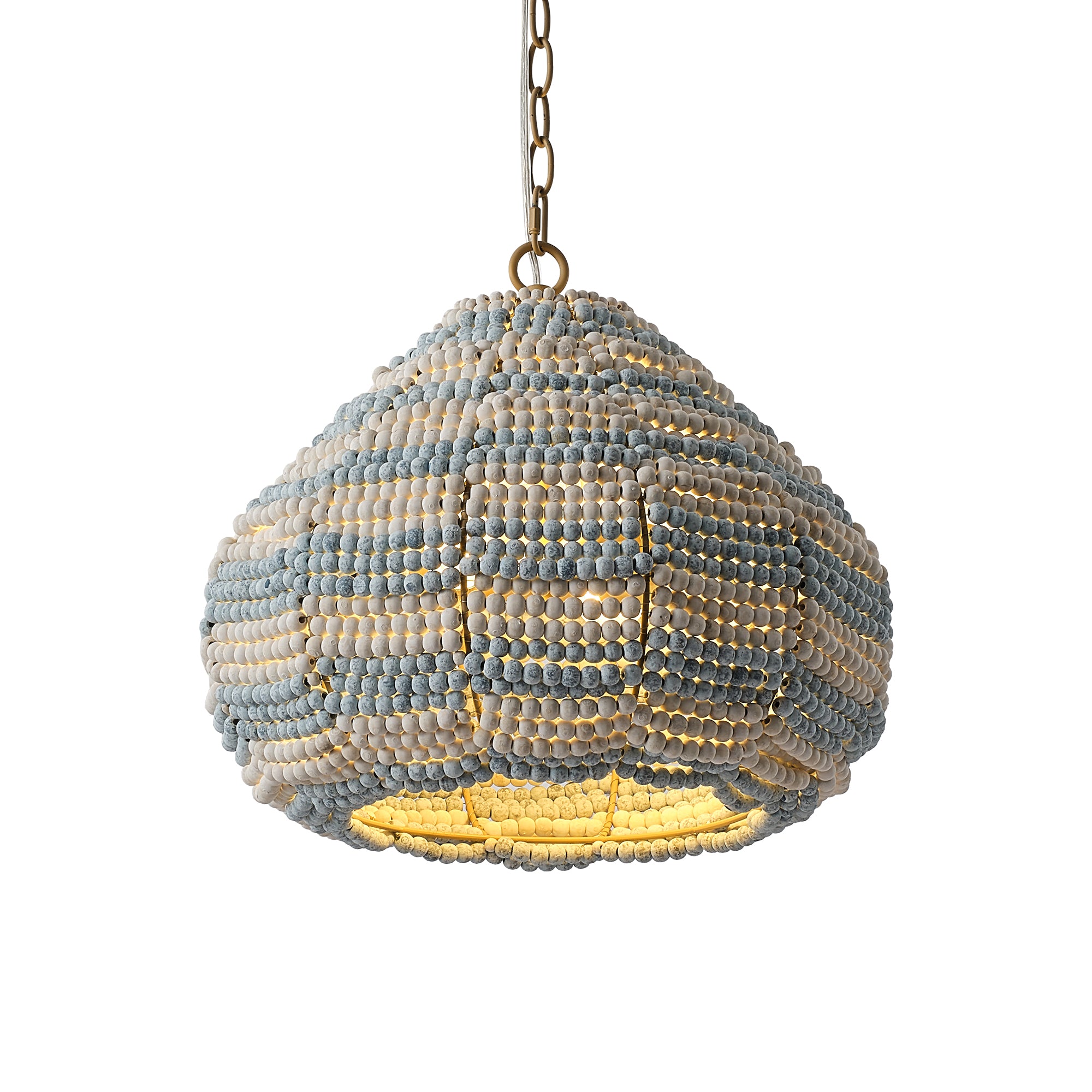 15" Beaded Dome Pendant Light