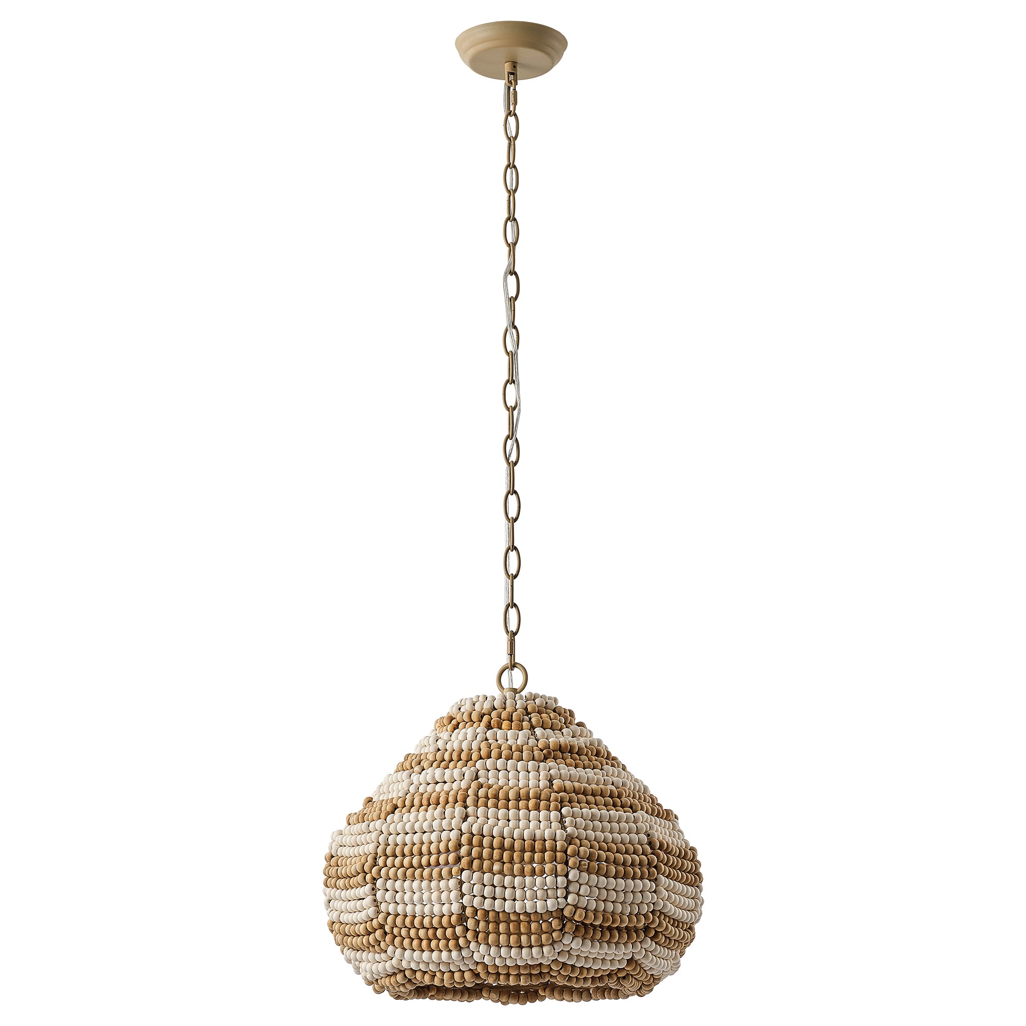 15" Beaded Dome Pendant Light