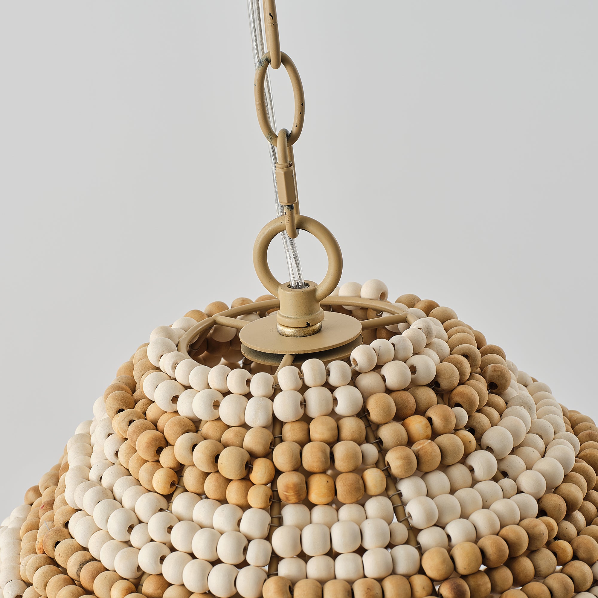 15" Beaded Dome Pendant Light