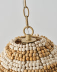 15" Beaded Dome Pendant Light