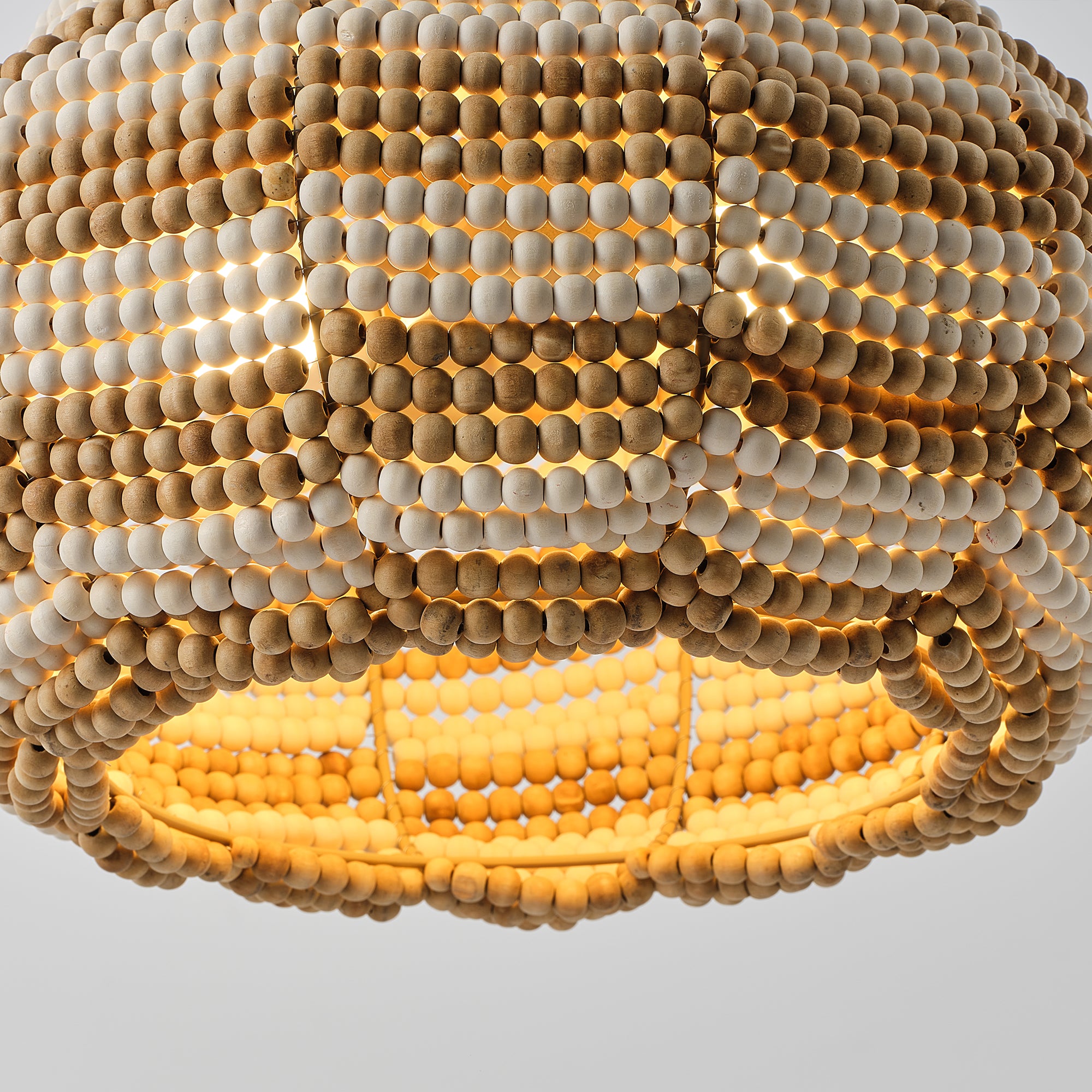 15" Beaded Dome Pendant Light