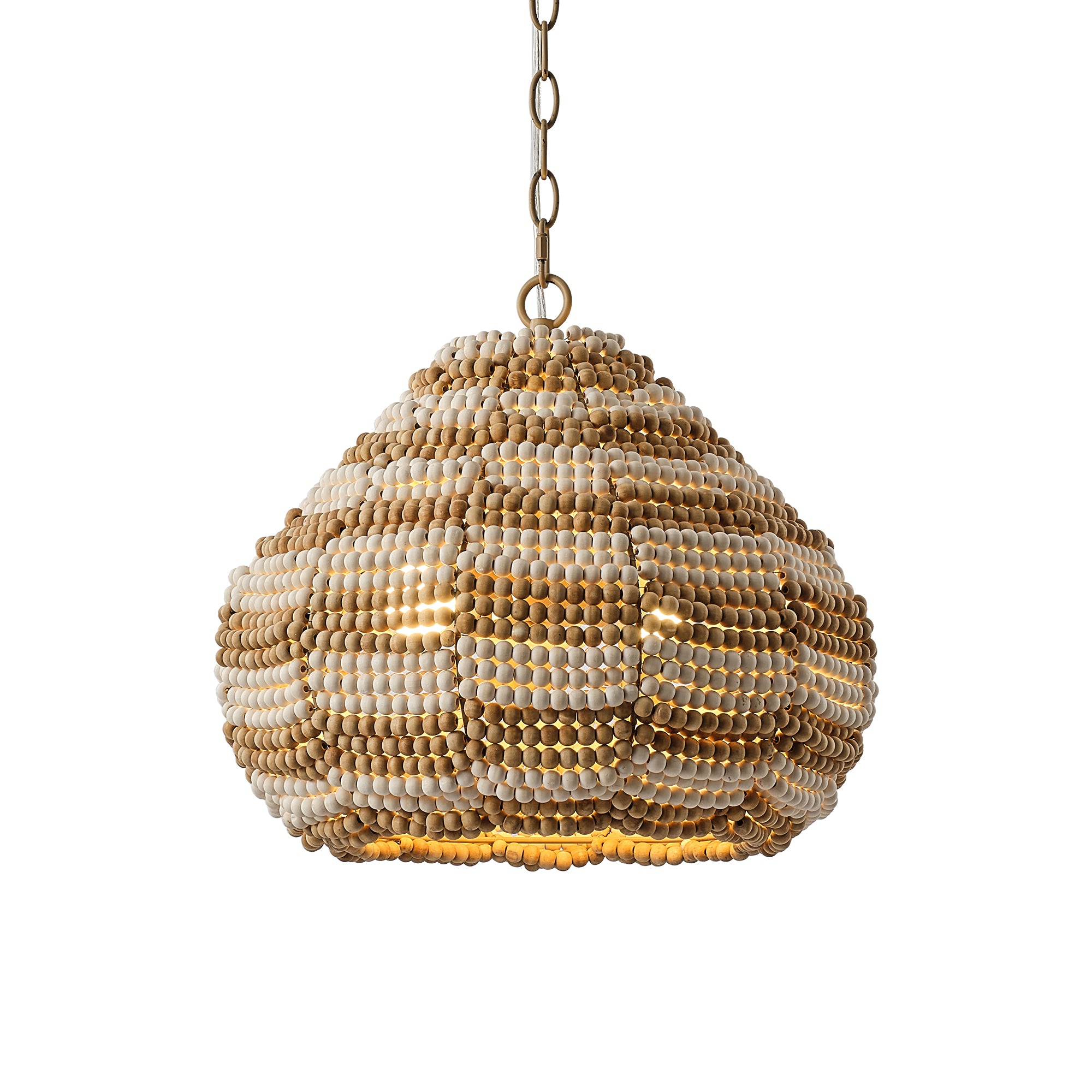 15" Beaded Dome Pendant Light