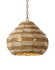 15" Beaded Dome Pendant Light