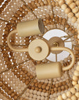 15" Beaded Dome Pendant Light