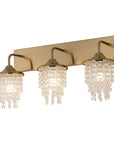 Crystal Modern 3-Light Golden Wall Light