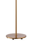 Golden 1-Light Crystal Floor Lamp