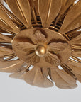 16 Inch Farmhouse Golden 3-Light Semi Flush Mount Light