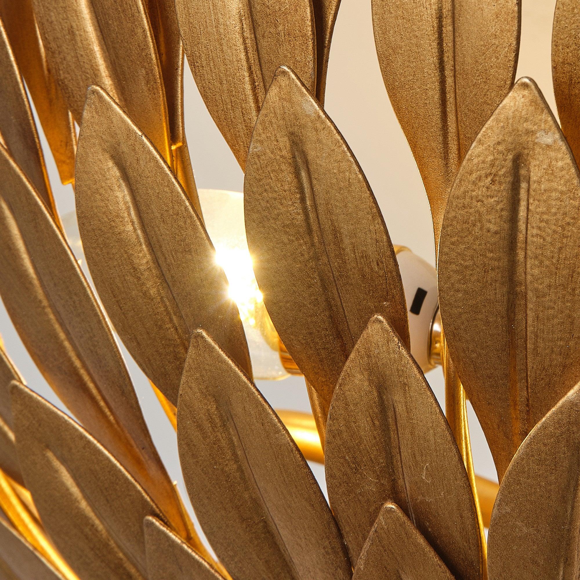 16 Inch Farmhouse Golden 3-Light Semi Flush Mount Light