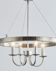 Modern Iron 4-Light Pendant Light with Acrylic Lens