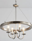 Modern Iron 4-Light Pendant Light with Acrylic Lens