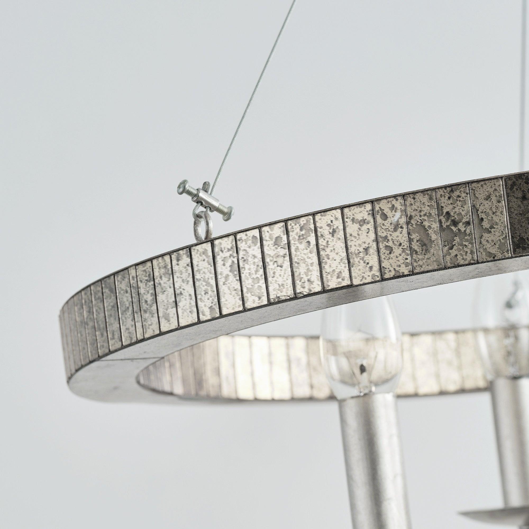 Modern Iron 4-Light Pendant Light with Acrylic Lens