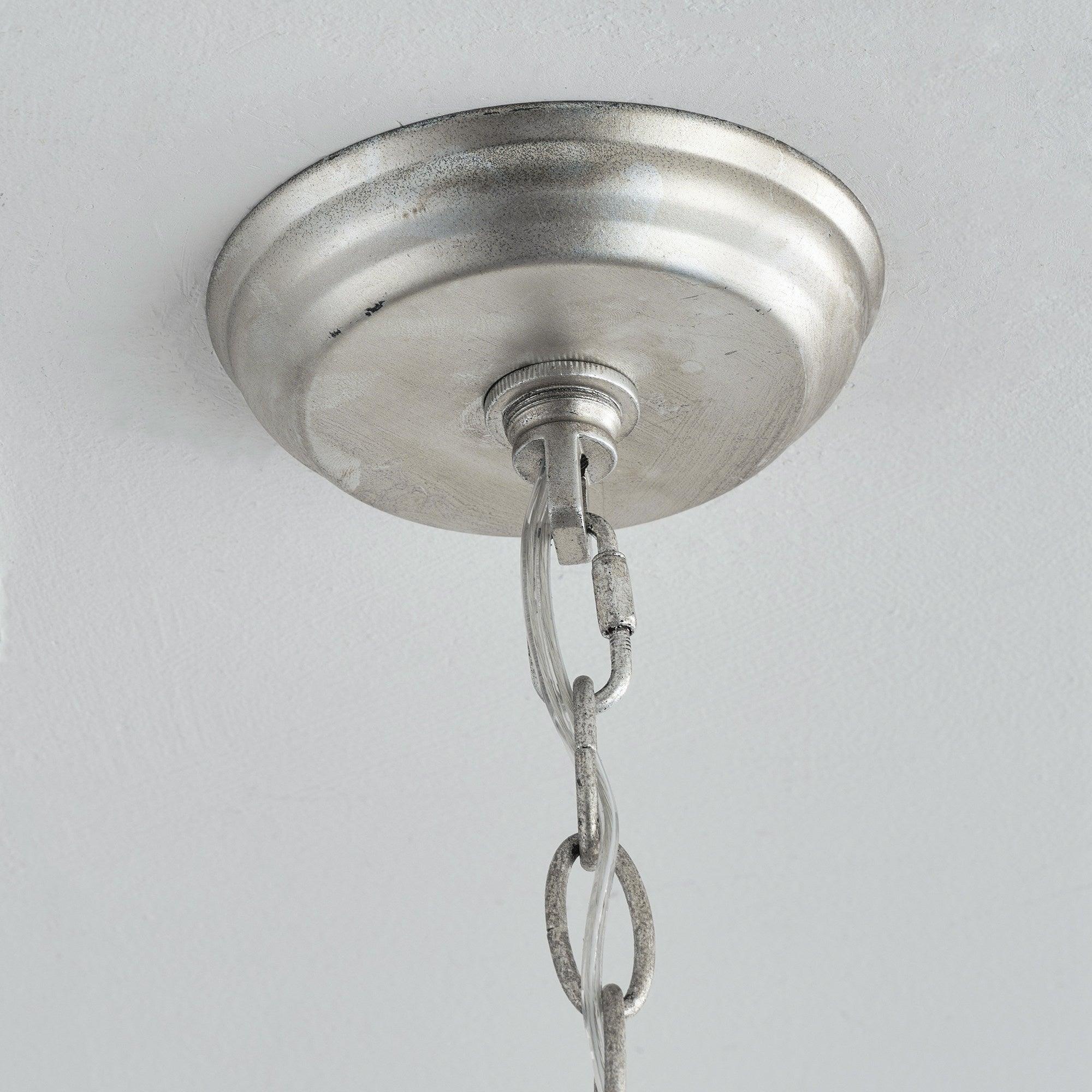Modern Iron 4-Light Pendant Light with Acrylic Lens