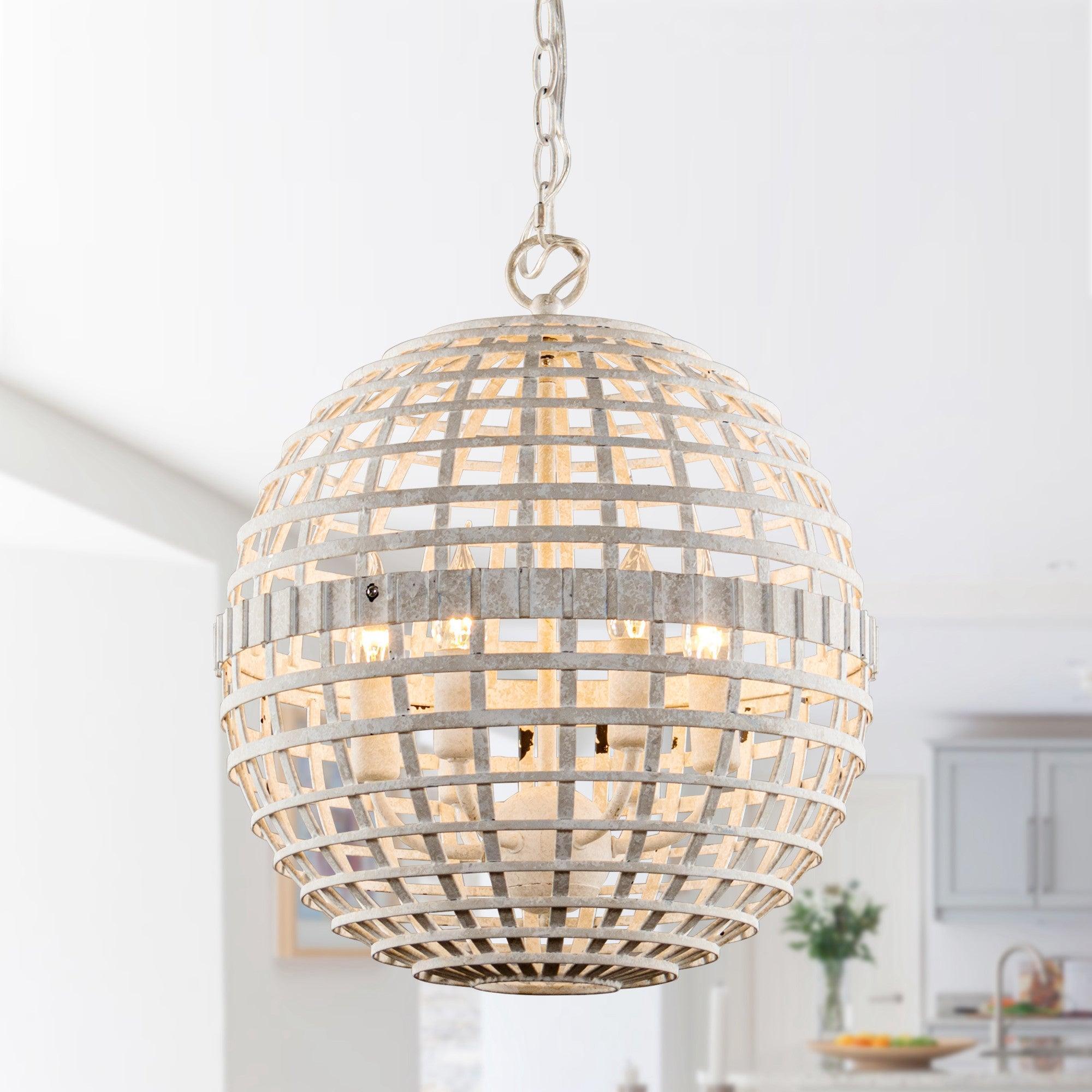 Vintage Farmhouse 6-Light Globe Pendant Light