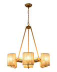Modern Farmhouse Linear Pendant 6 Light for Bedroom