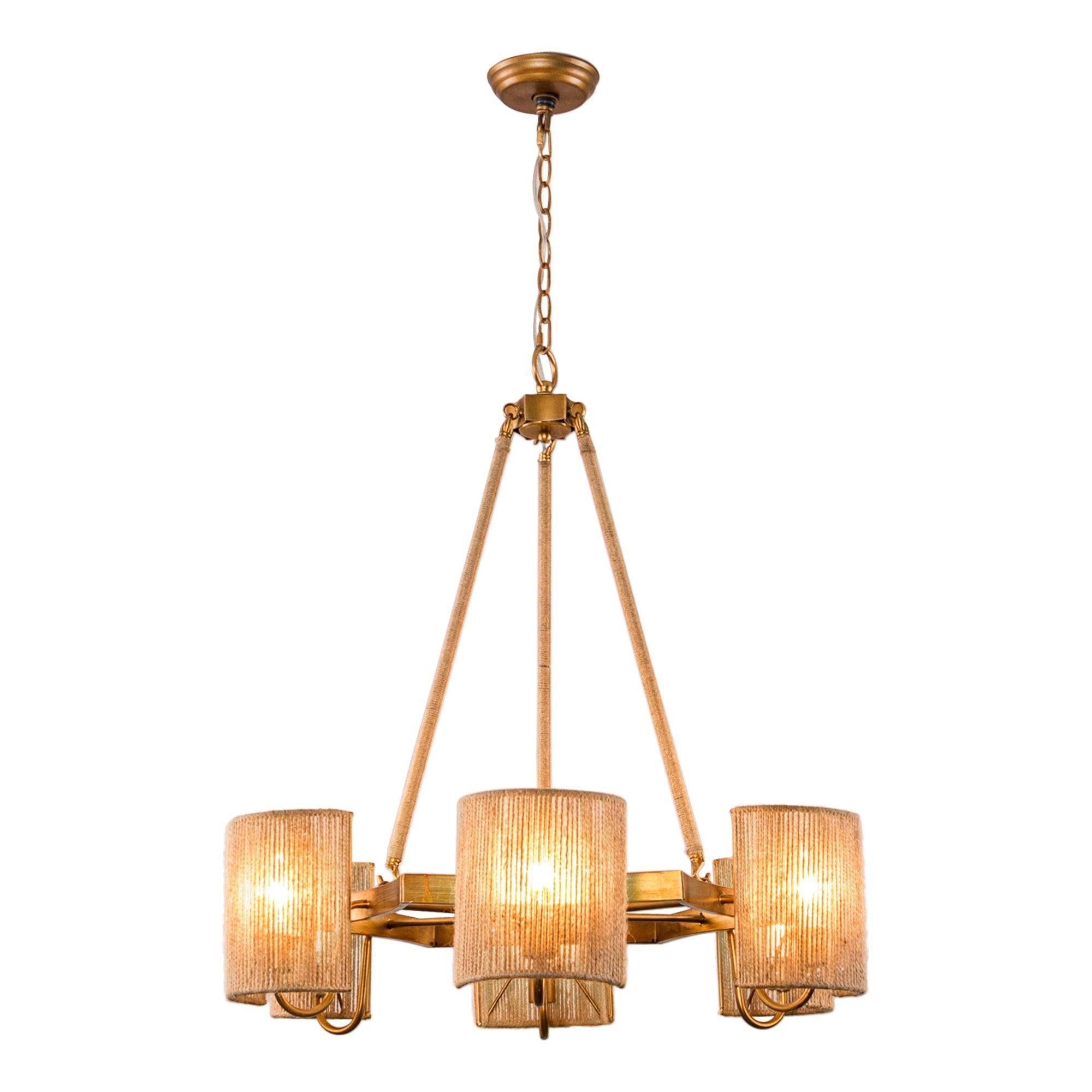 Modern Farmhouse Linear Pendant 6 Light for Bedroom