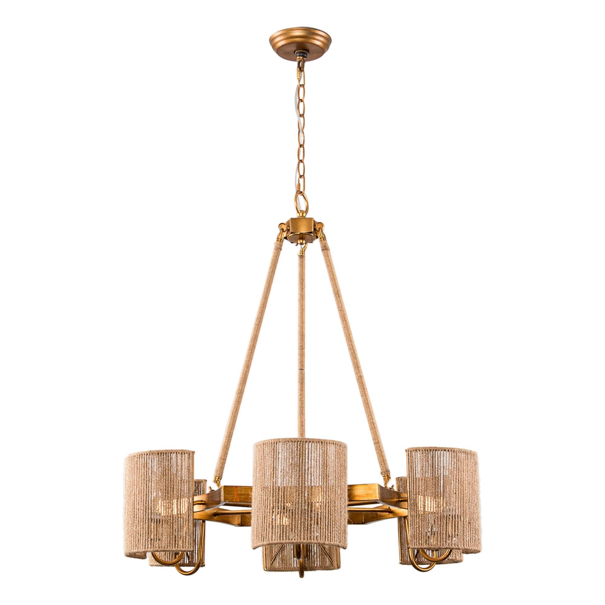 Modern Farmhouse Linear Pendant 6 Light for Bedroom