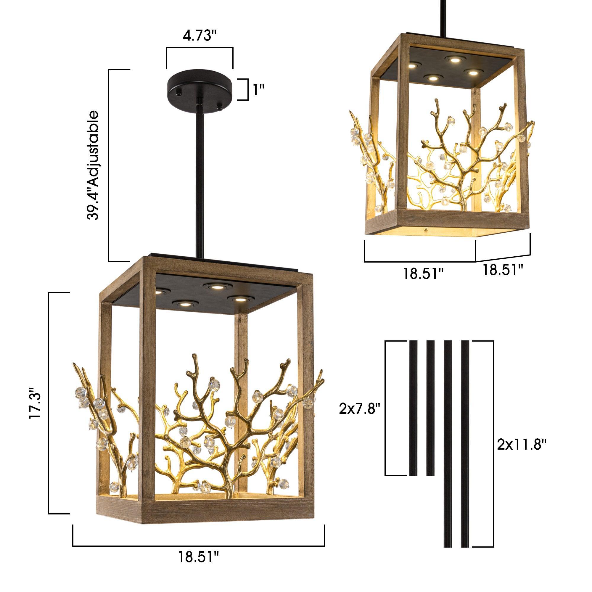 Modern Branches 4-Light Pendant Light
