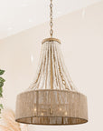 Modern Golden Farmhouse 4-Light Dry Rated Chandelier