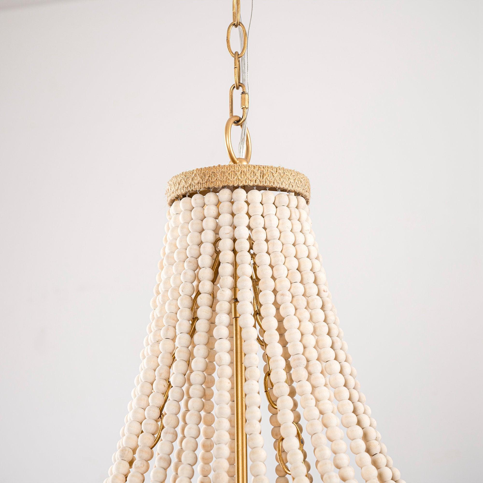 Modern Golden Farmhouse 4-Light Dry Rated Chandelier