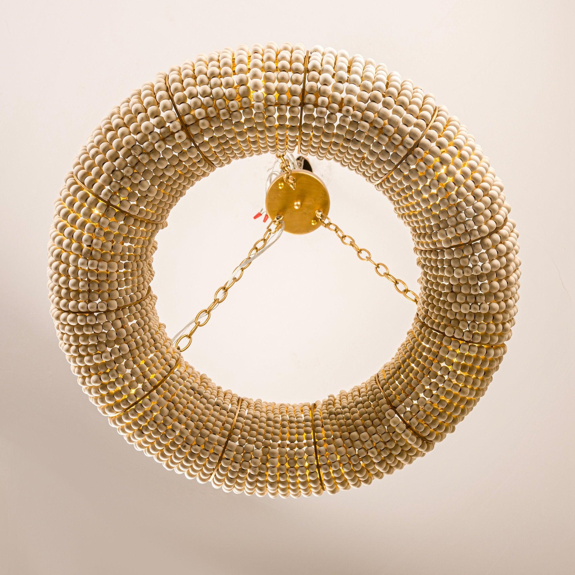 Industrial Farmhouse Antique Golden 6-Light Flush Mount Light