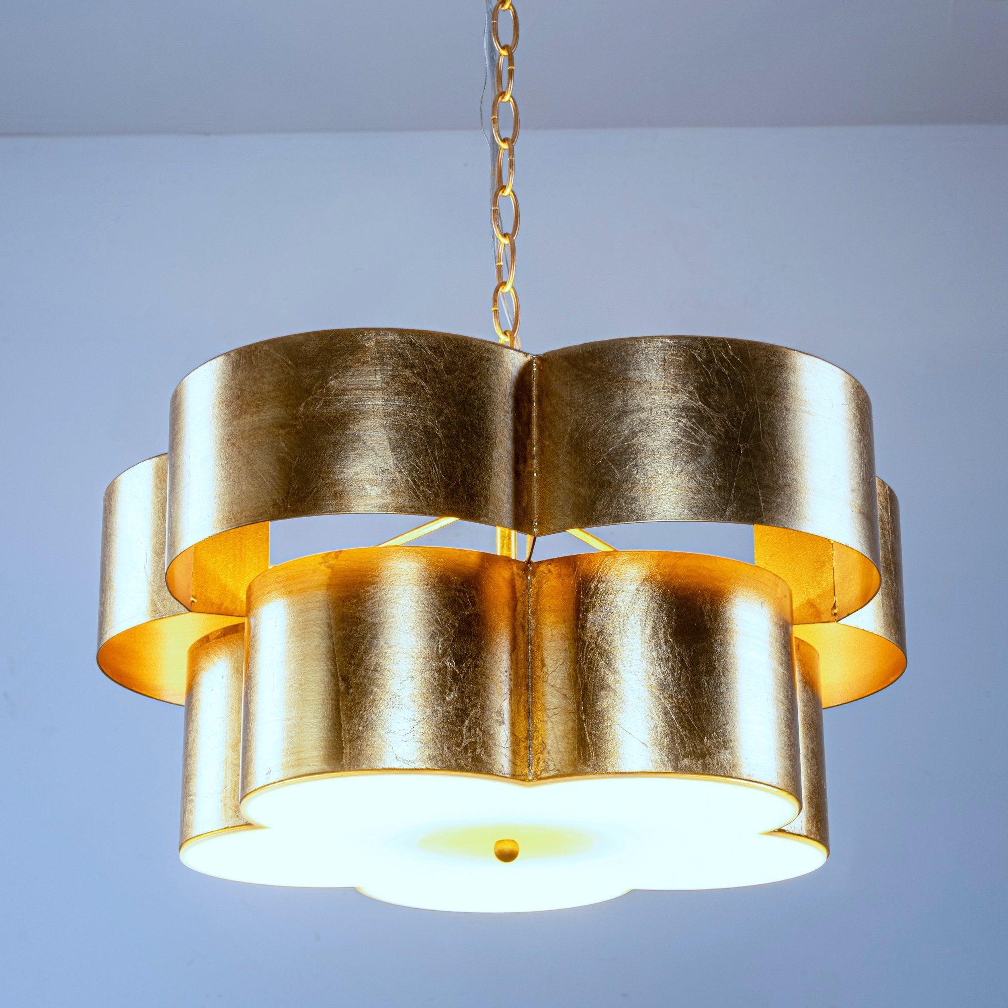 Industrial Farmhouse Golden 5-Light Iron Pendant Light