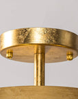 Modern Golden 3-Light Semi Flush Mount Light