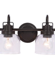 Brighton Dark Bronze 2-Light Dimmable Bathroom Vanity Light